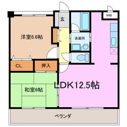 スカイメゾン赤松の物件間取画像